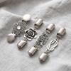 4 pcs Zinc Zinc Alloy Sweater Clips Flower Shawl Collar Clips Outfit Decoration Clothing Fastener Clips  Shirt