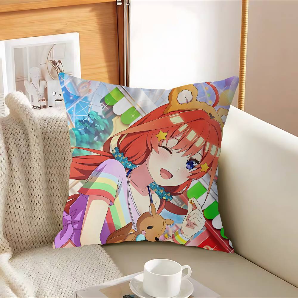 M-Mi-ku Anime NakanoS Personalized Picture Text Home Decorative Pillows Household Gifts 45x45cm