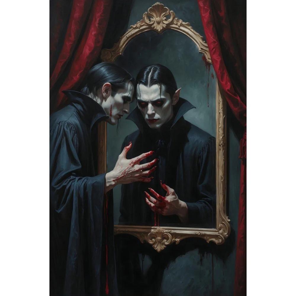 Dark Fantasy Romantic Gothic Vampire Queen Horror Blood Poster Print Wall Art Pictures Canvas Painting Living Room Home Decor