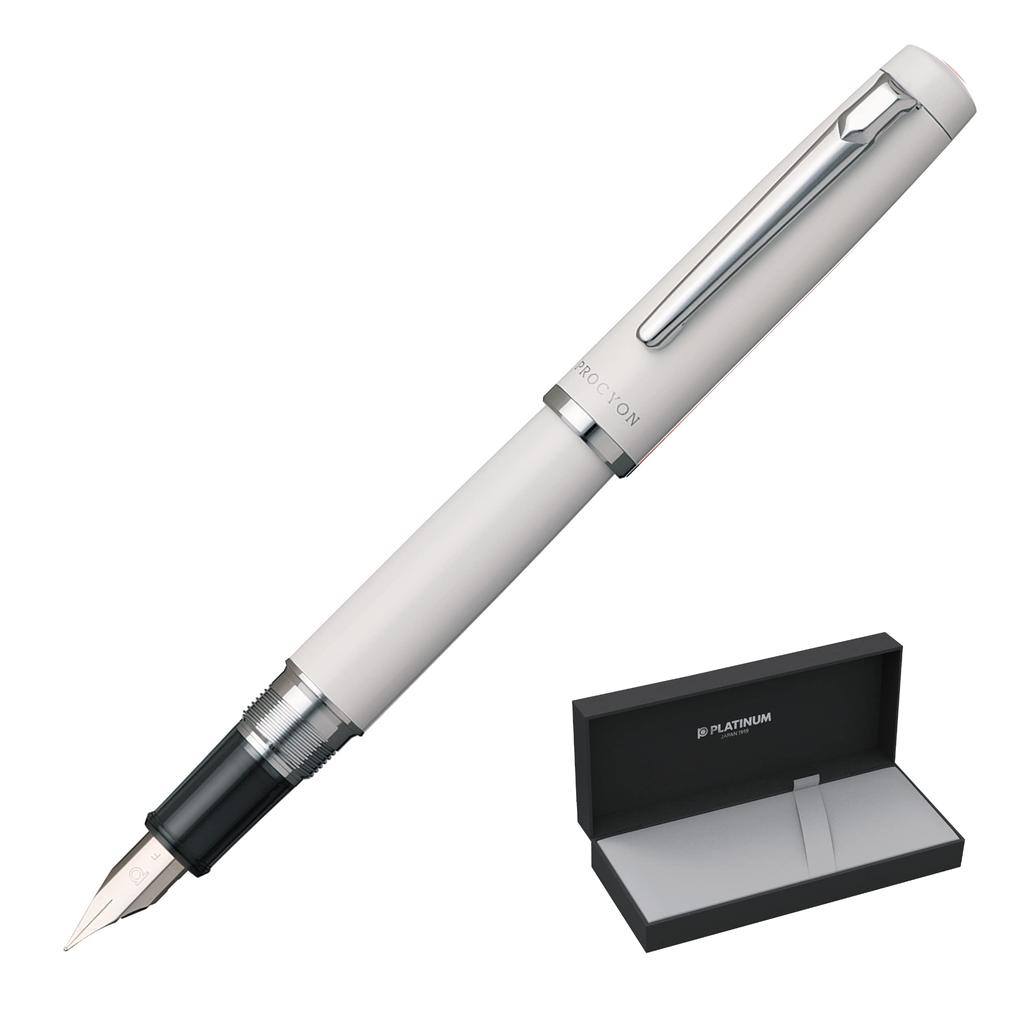 Platinum Procion #3 Porcelain White Fine Nib (PNS-5000, 3-2)