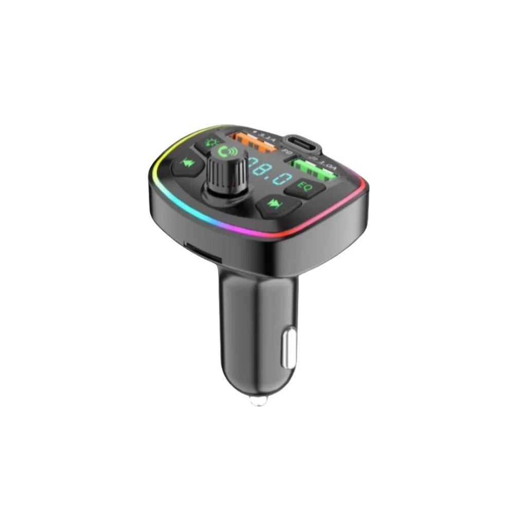 

Автомобильное зарядное устройство Q7 Bluetooth 3.1A с двумя портами USB, быстрая зарядка, FM-передатчик, Bluetooth Hands Free, Mp3, True PD, мобильный телефон, адаптер чёрный