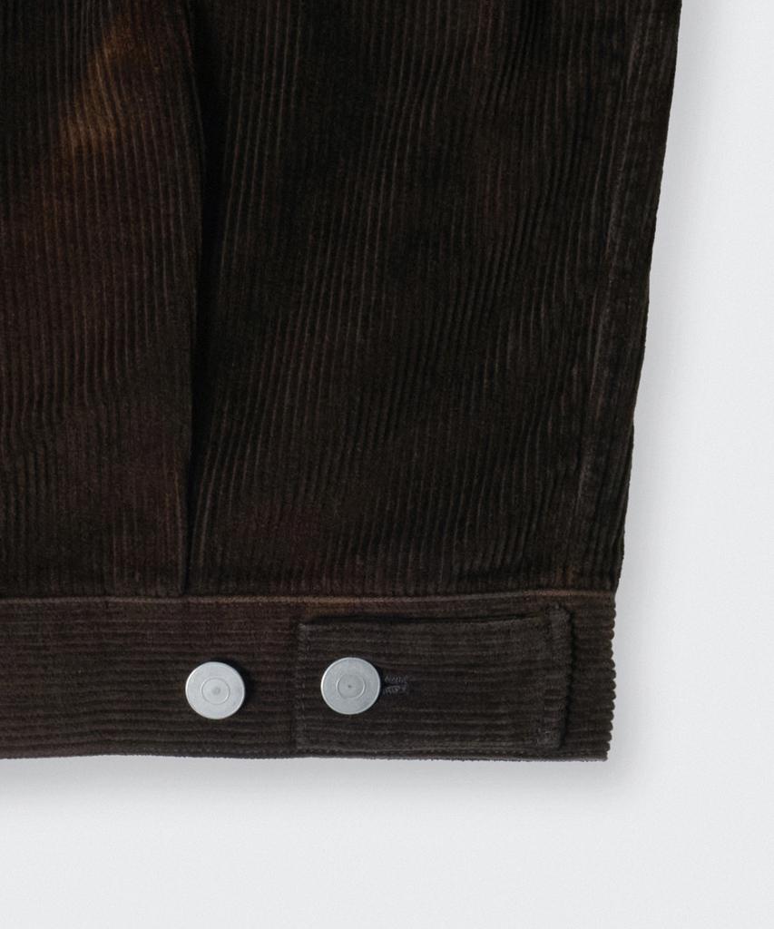 Musinsa Standard Faded 8W Corduroy Trucker Jacket [Dark Brown]