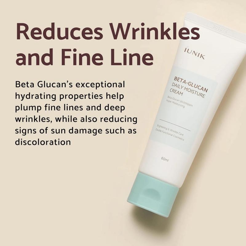iUNIK Beta-Glucan Vegan Lightweight Non-Sticky Deep Moisture Watery Cream 60ml