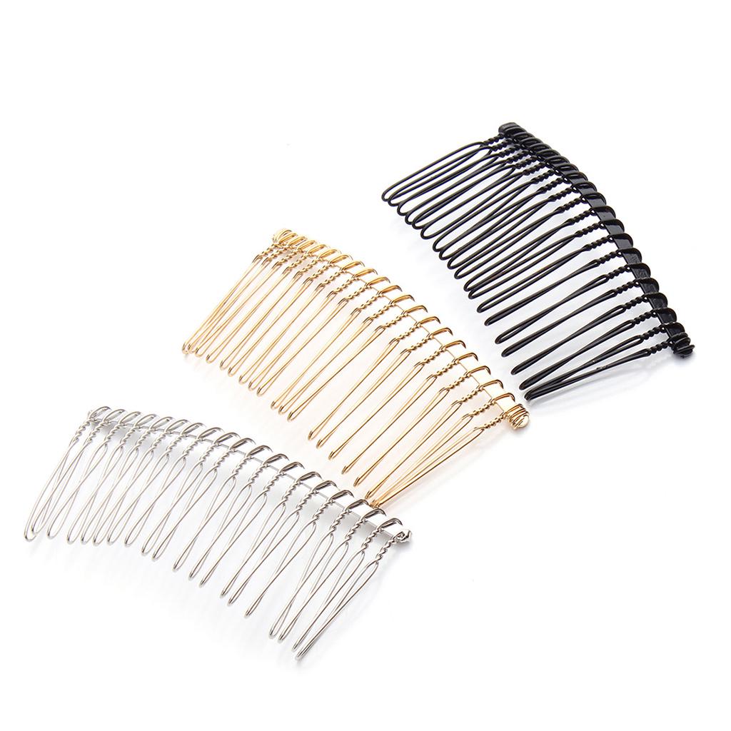 6 Pcs Metal Hair Combs Clips Comb Slides 30 Teeth DIY Women Hair Accessories 6 Pcs Metal Hair Combs Clips Comb Slides 30 Teeth DIY Women Hair Accessories