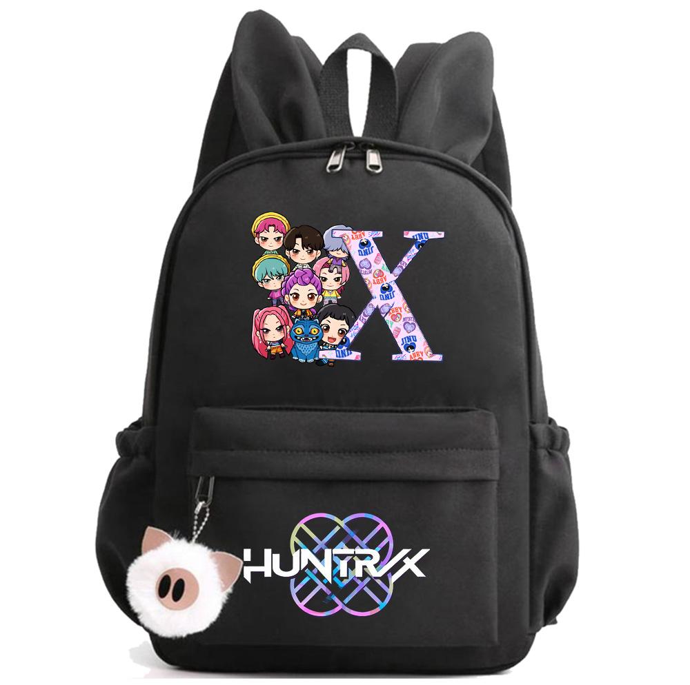 Anime 26 Englische Buchstaben K-Pop Bedruckter Rucksack Student Teenager Student Schultasche für Junge Mädchen Schultasche Kindergeschenk Damen Große Kapazität Reisetasche