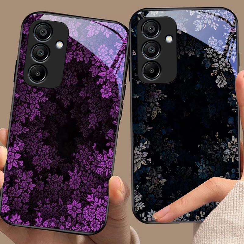 Tiefe Landschaft Für Samsung Galaxy A15 5G 54 4G 51 50 24 35 90 71 12 51 53 52S 80 22 34 Schwarze Handyhülle aus gehärtetem Glas