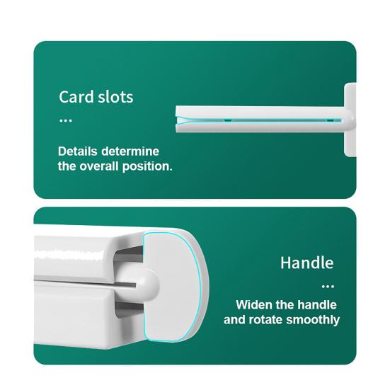 Toothpaste Squeezer Wall Mount Toothpaste Tube Holder No Drill Adhesive Clamp Organizer for Bathroom Countertop