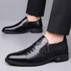 Business leather shoes men's tide 2025 new men's dress leather shoes Baita casual single shoes large size foreign trade men's shoes