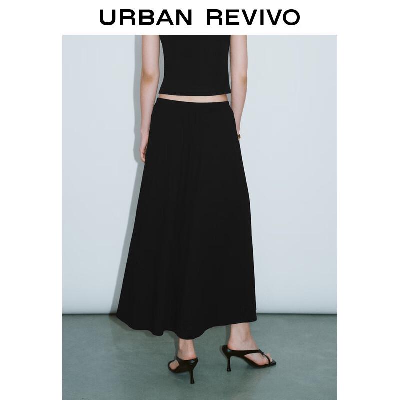 UR Women's A-line Casual Elastic Waist Skirt