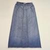 American-Style Gradient Denim A-Line Skirt: Spring/Autumn Casual Elegance 2024
