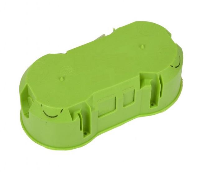 Doppelte Unterputzdose 60 mm Grün - E111Aa-Kn049
