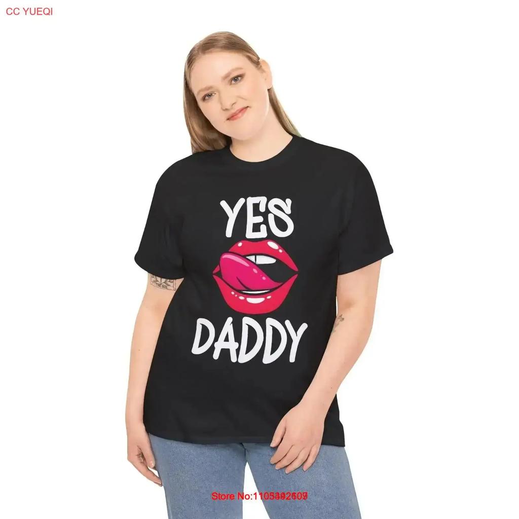 Yes Daddy T Shirt Vintage Washed Streetwear Versatile Comfortable Graphic Designer Clothes Breathable Soft Homme Slightly