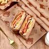 50PCS Food Grade Fried Food Wrapping Paper Oil Resistant Sandwich Packaging Paper Oil-Proof Paper
