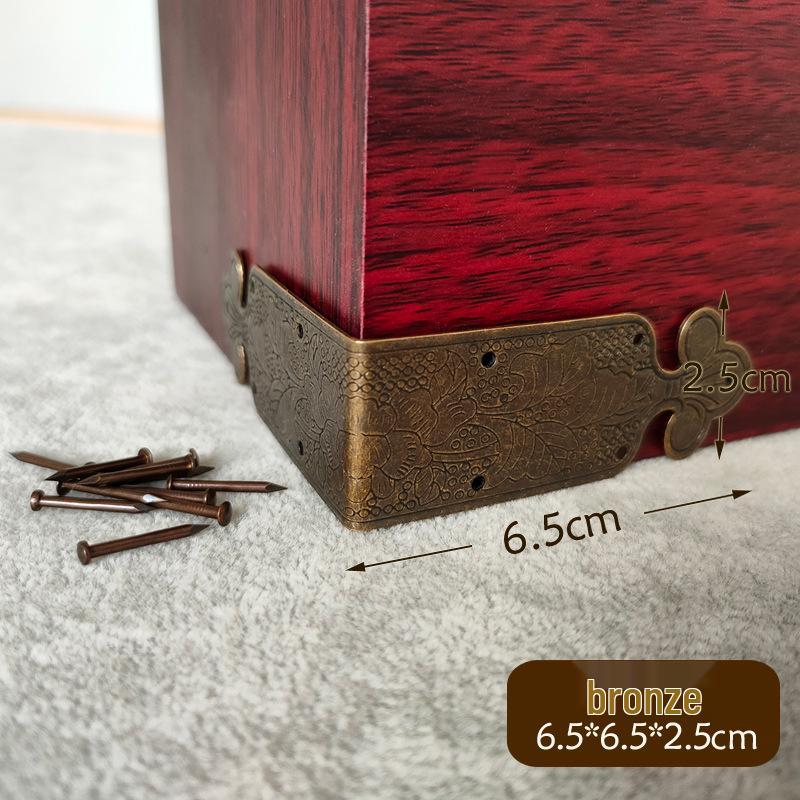 Antique Bronze Double-Sided Corner Protector for Jewelry Box (5cm)