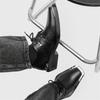 Men's Black Leather Shoes Designer Luxury Style Party or Office Party or Office 38-46 Outdoor Trendy Street Hot Selling Shoes