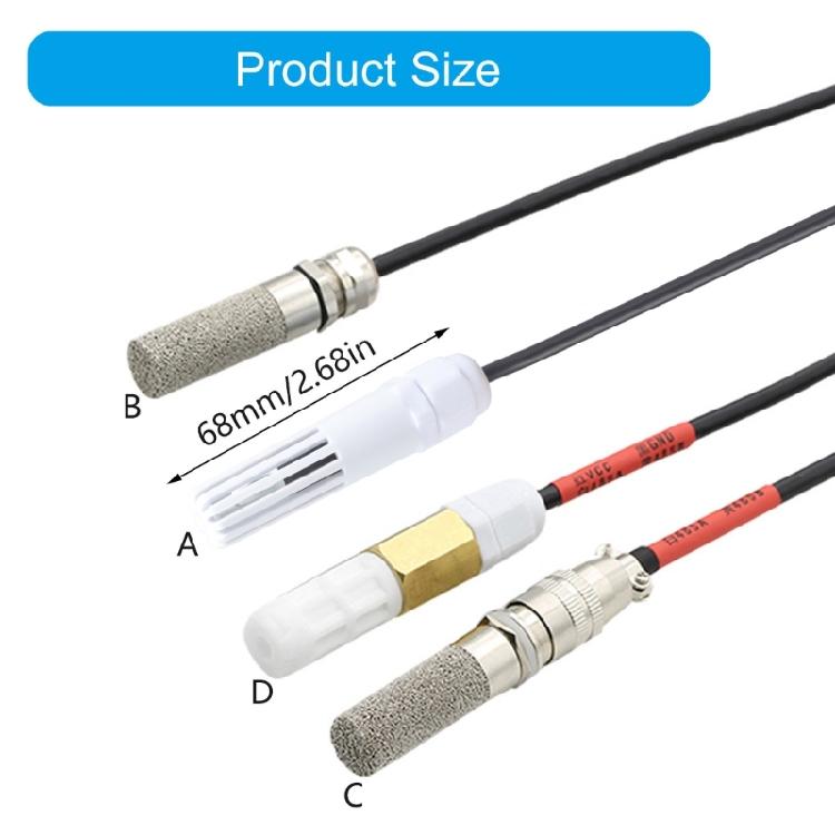 RS485 Interfaces Temperature Humidity Probes Sensors High Precisions Environmental Monitoring Device for Industrial Use