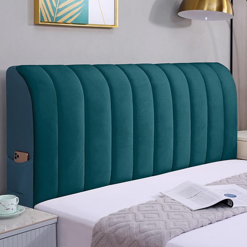 

Универсальный эластичный чехол для изголовья кровати из утолщенного хлопка - мягкий, универсальный пылезащитный чехол Width 1.8m Height 65cm