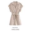Kaslead Fashion Style Blended Overalls Linen