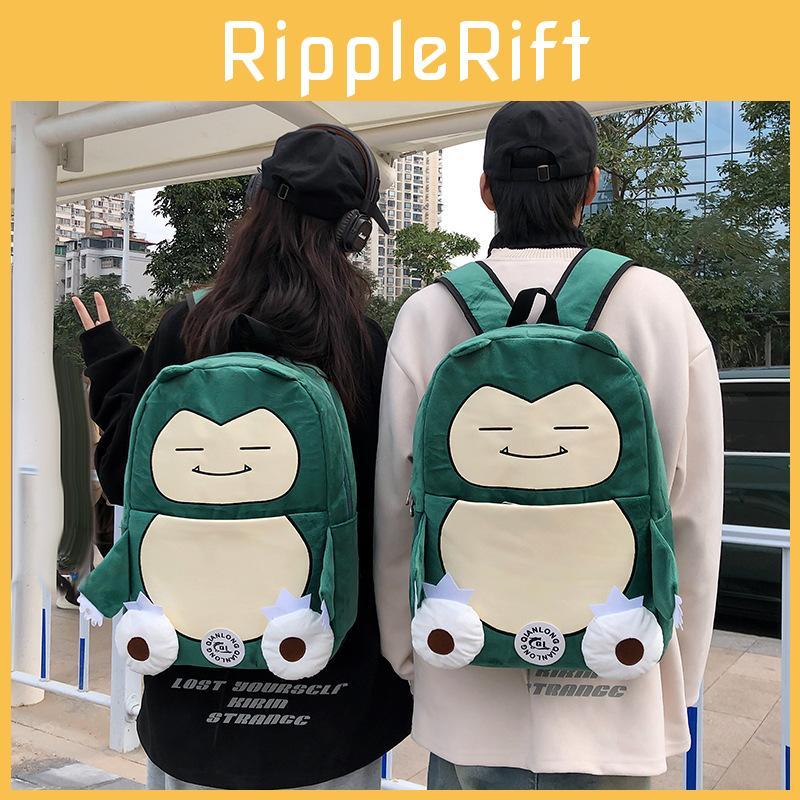 Snorlax Pokmon Cute Plush Backpack Couple Backpack For Students And Use Daily