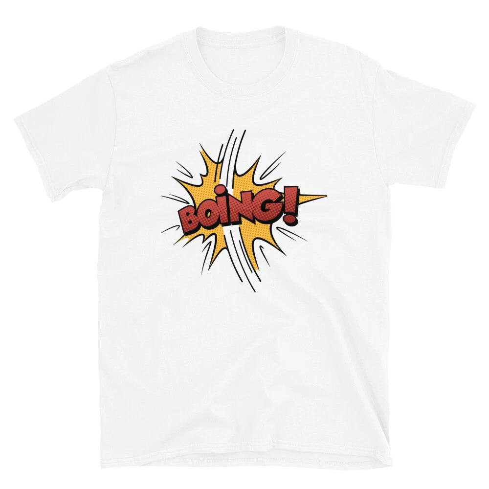 Boing! Comic Superhero Cartoon T-Shirt L