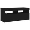 Moderne, Minimalistische TV-Schränke Mit LED-Lichtern, Wohnzimmer- Und Schlafzimmer-TV-Schränke, Stauraum-Sideboards, 90x35x40 Cm