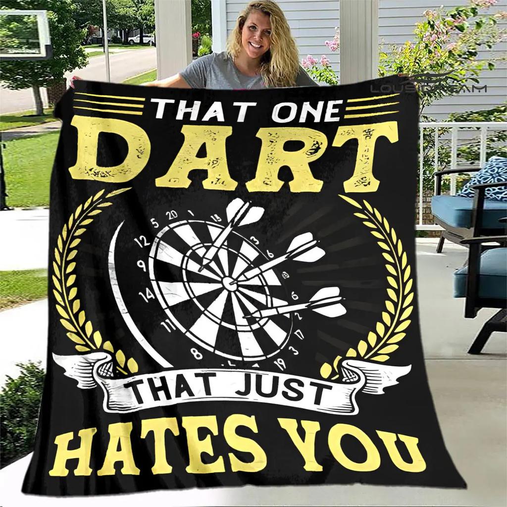 Sports dart target printing blanket warming Warm Pretty Flannel Soft Comfortable Home Travel Blanket