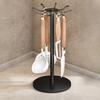 Wall Mounted/Freestanding Spatula Storage Rack 8 Hooks Pot Shovel Rack  for Kitchen