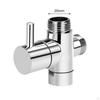 T Adapter Umstellventil 3-Wege-Gewinde 20mm Drei Duschraum Toilette Badezimmer