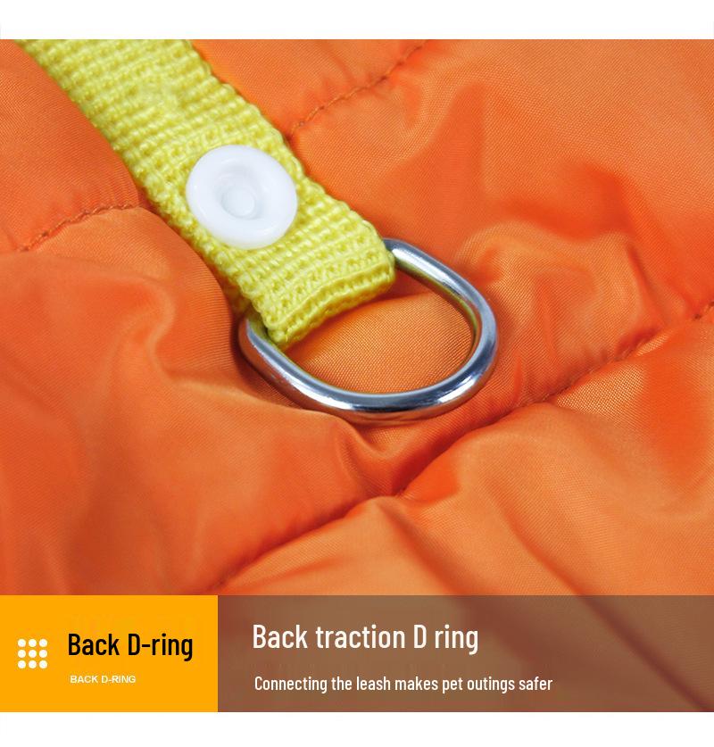 Warm Waterproof Four-Legged Cotton Coat for Small Dogs - Autumn/Winter Style for Teddy, Bichon, and Pomeranian