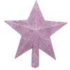 20cm Christmas Tree Decoration Sprinkled Pink Christmas Tree Top Star Christmas Tree Sparkle Star Glittering Xmas Tree Topper