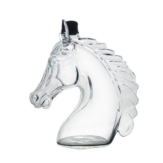 

Графин для виски в виде лошадиной головы, бутылка для ликера из высокоборосиликатного стекла, уникальный художественный подарок для любителей виски S