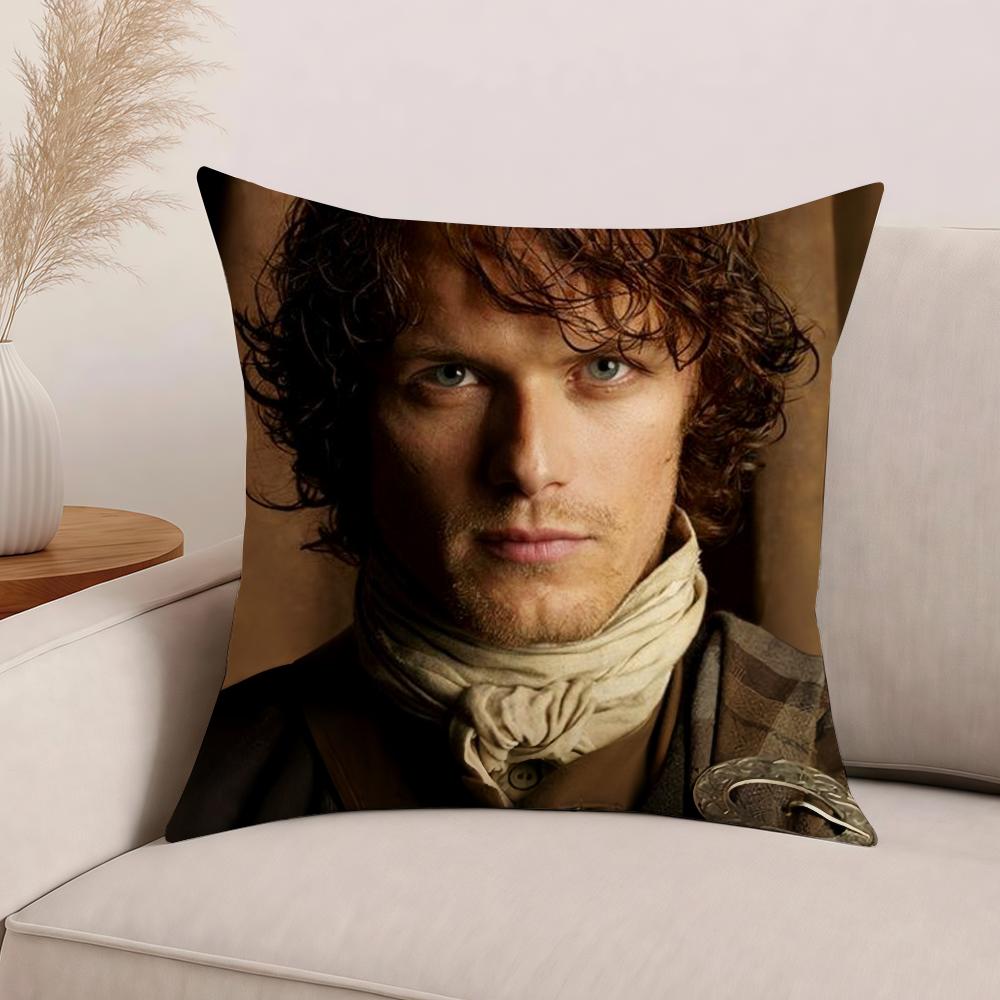 Jamie Fraser Tv Show Outlander Pillow Case Office Cushions Suitable For Sofa Car Bedroom Decorative Cushion Cover