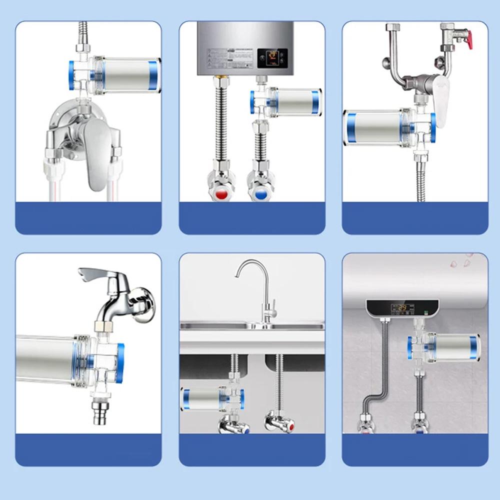 Purifier Household Water Filter Anti-Rust Sediment Impurities for Washing Machine Water Heater Shower Front Tap
