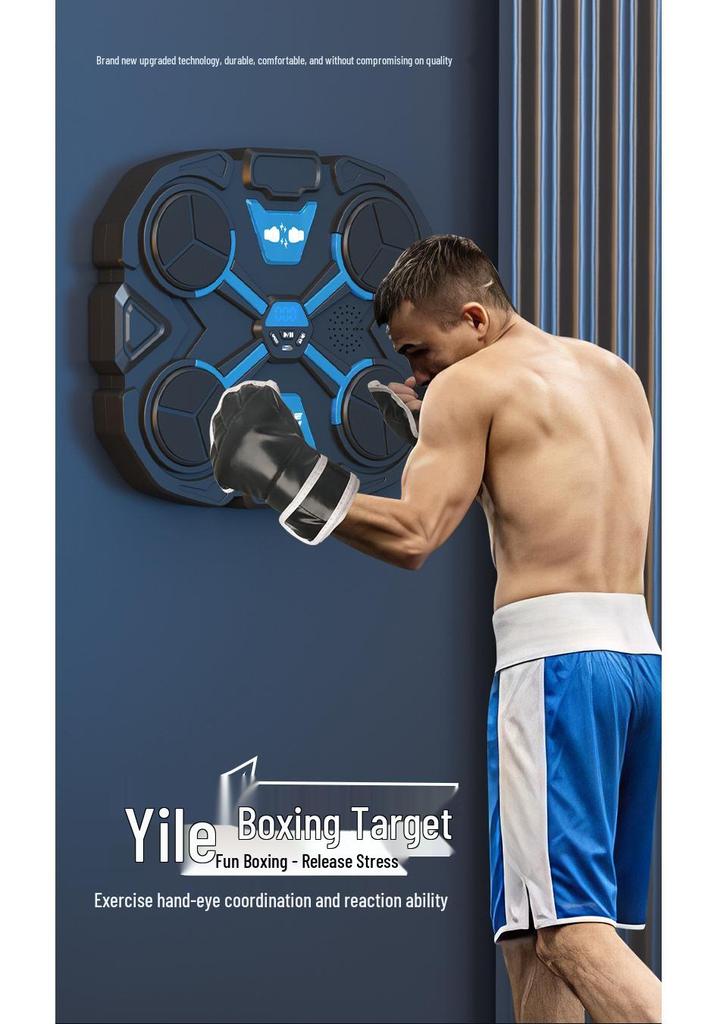 Bluetooth Smart Music Boxing Target for Kids: Home Reaction Training & Fitness Wall Target