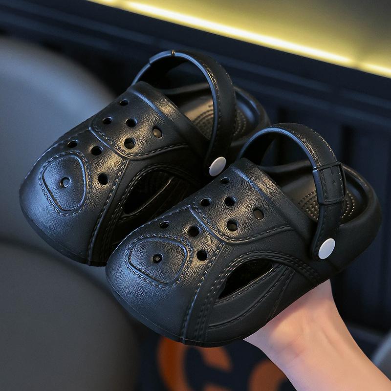 Children's Clogs Summer New Boys Garden Shoes Non-Slip Indoor Home Shoes Soft Sole Girls Parent-Child Slippers