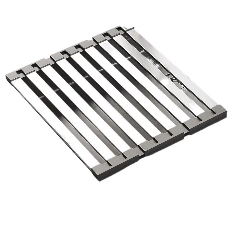 304 Stainless Steel Collapsible Telescoping Sink Drain Rack for Chopsticks Dish Organizer Basket Kitchen Sink Storage Rack