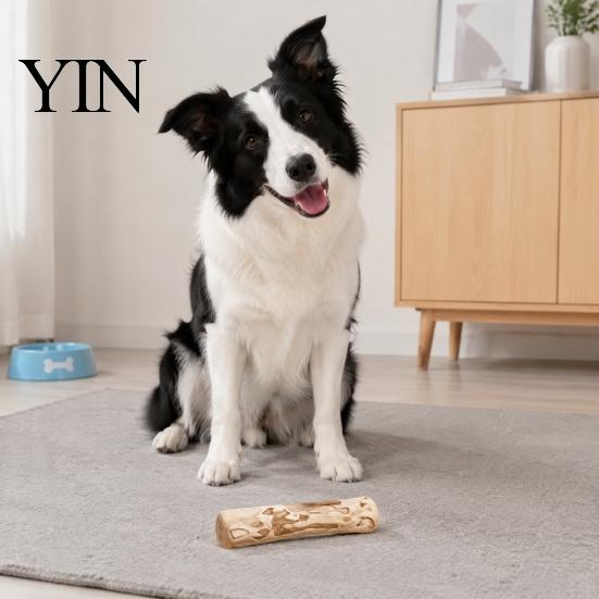 Pet Friendly Wooden Chews Coffee Wood Dog Chew Stick, Puppy Teething Toy, Durable Toys for Small to Large Dogs Natural Dental Health Toy Aggressive