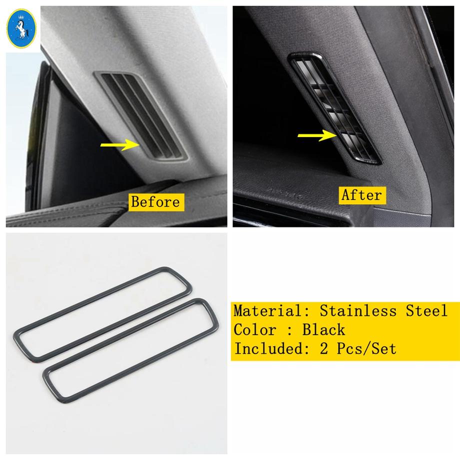 ABS Car Inner Window A-pillar Air Outlet Frame Decor Cover Trim For Volkswagen Arteon 2018 - 2024 Interior Refit Kit Accessories