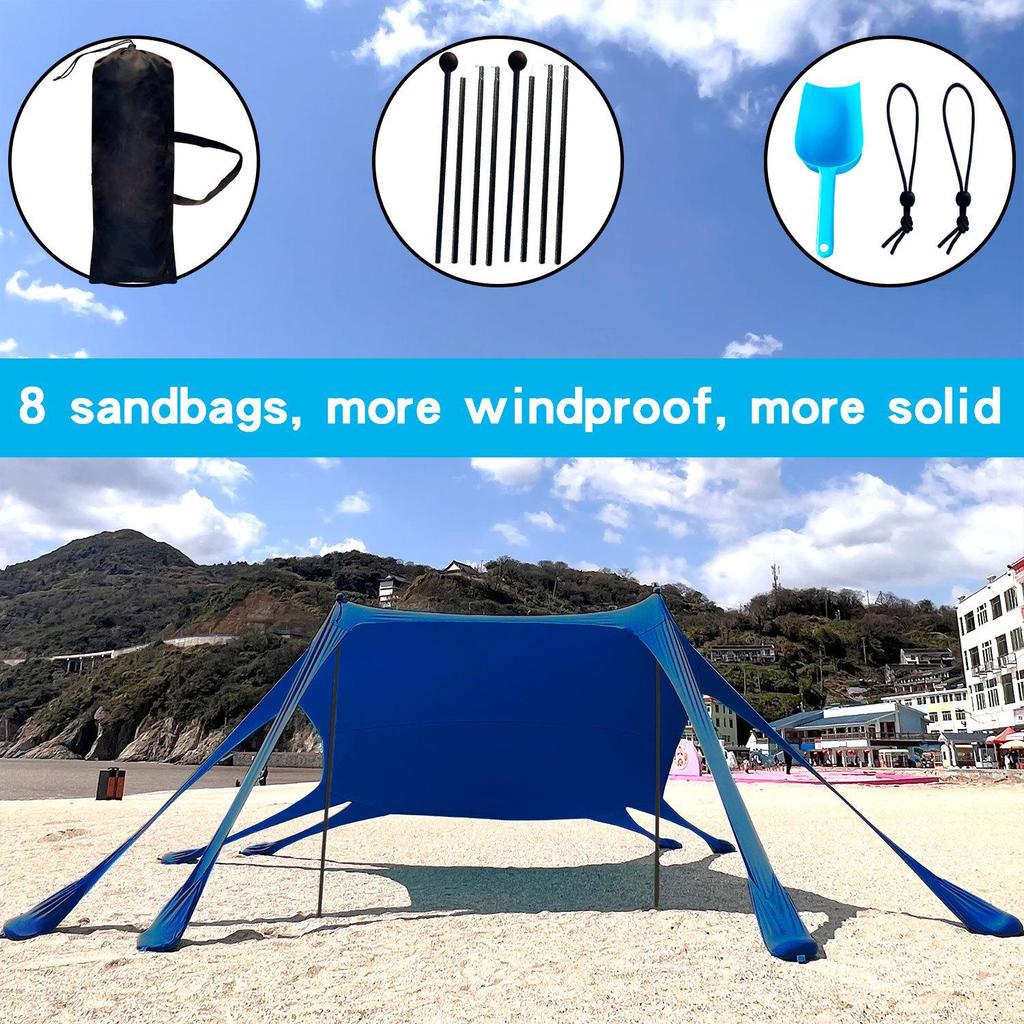 Przenośny Parasol Plażowy Lycra Namiot Baldachim