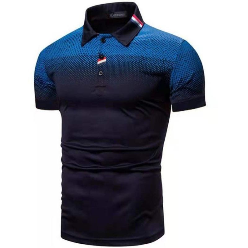 Summer Men's Short-sleeved T-shirt, Men's Casual Polo Shirt