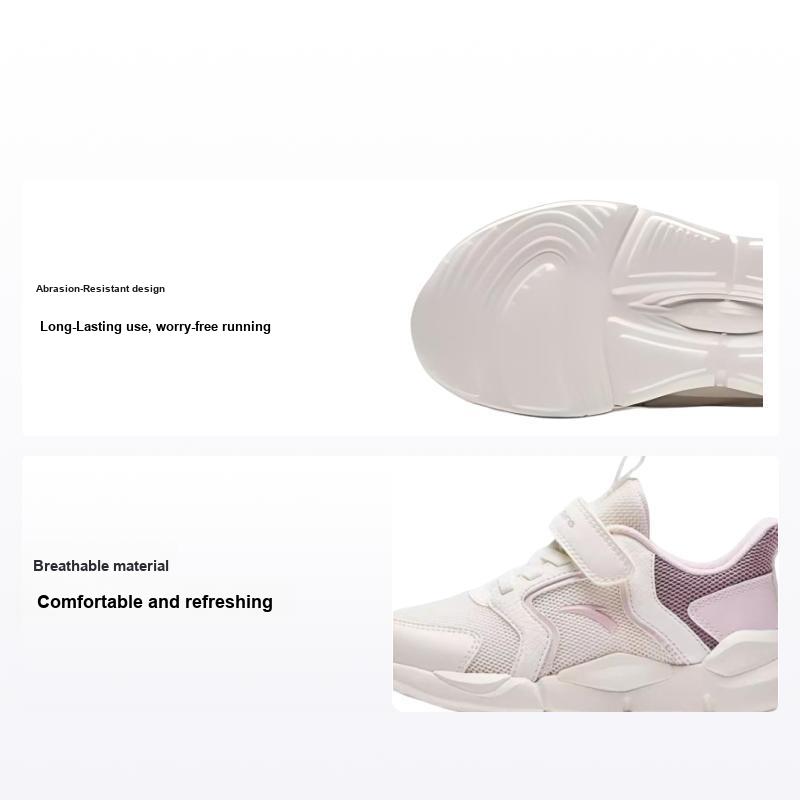 Anta Kids Comfortable Durable Breathable Low-Top Running Shoes Kids sneaker Light-Pink A322429922-2 28