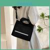 Trendy Corduroy Tote Bag For Women Stylish Large Capacity Shoulder Handbag
