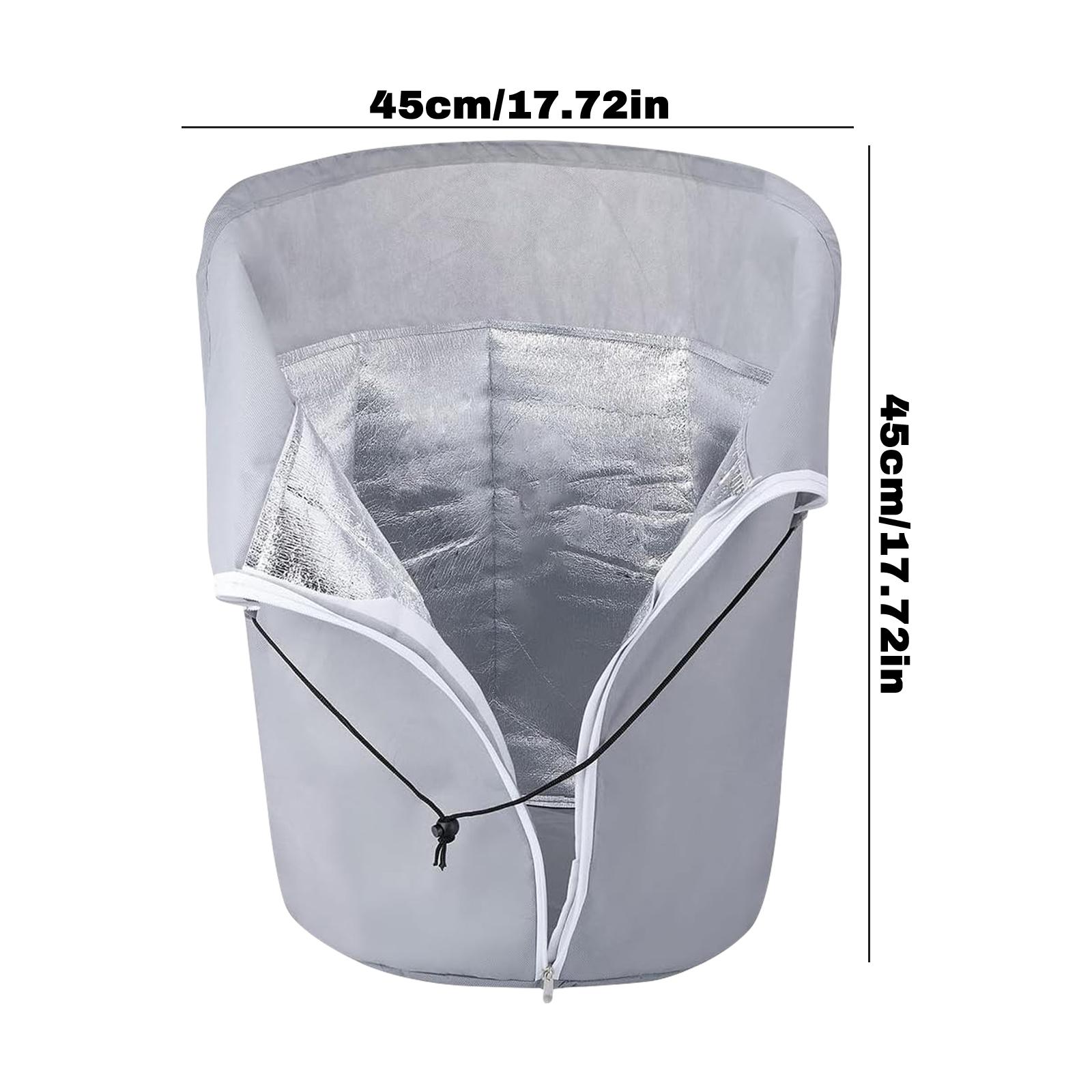 

Flower Pot Protection Bag Winter Plant Frost Protection Cover Reusable Drawstring Frost Protection With Zipper For Outdoor 45x45cm