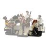 Gobricks MOC Jazz-Saxophonist Bausteine Modell Musikaufführung Jazzsänger Bausteine Große Swingin' Band Spielzeug Geschenk
