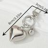 1pc Heart Keychain Love Theme Key Ring Purse Bag Backpack Car Charm Earphone Accessory, Gift For Valentine's Day