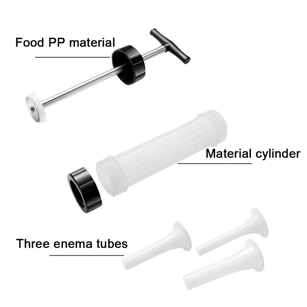 Manual Hand Push Sausage Maker Enema Device Household Kitchen Tool for Handmade Small Sausages Filling