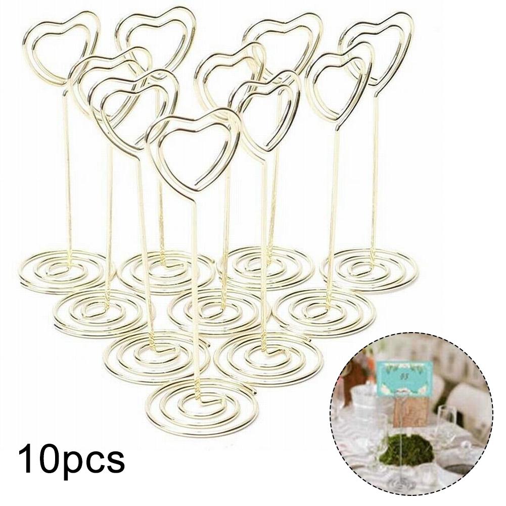 Card Holders Desktop Clip 8.5cm Heart Pattern Heart-shaped