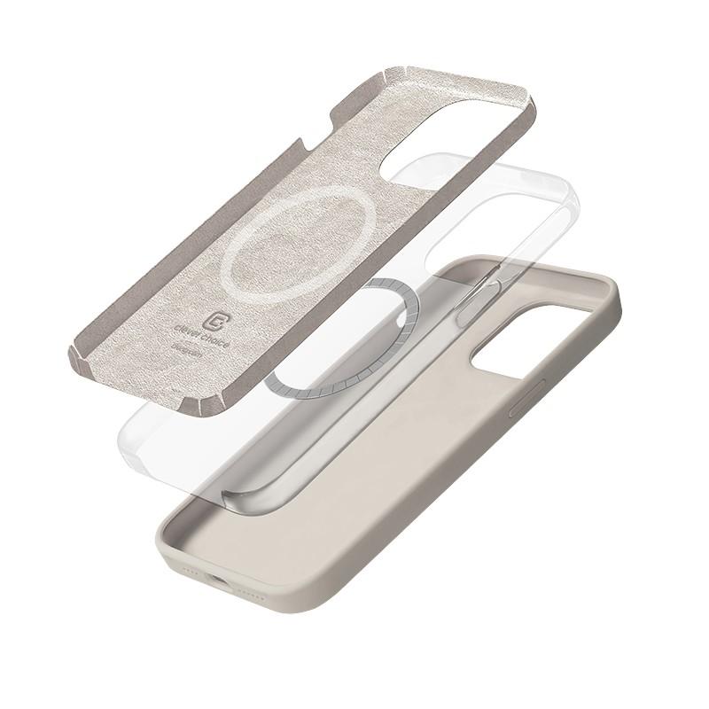 Crong Color Cover Magnetic - Etui Iphone 14 Pro Max Magsafe (Kamienny Beż)