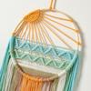 Hand-woven Cotton Rope Sunrise Sunset Tapestry Bohemian Colorful Sunrise Sunset Wall Art with Tassel Decorative Dream catcher
