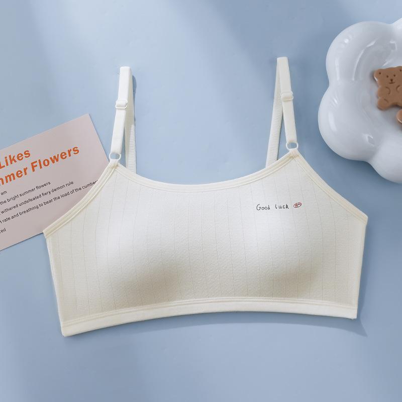 Teen Girls Fixed Cup Bra, Ages 12-16 - Development Vest for Junior & High School Students XL (85-125 jin)